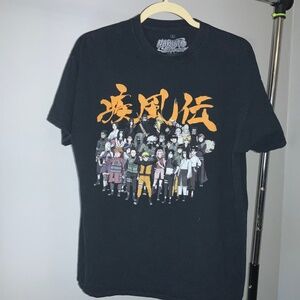 Naruto Shippuden Shonen Jump Anime Cast tee shirt Sz L Ripple Junction 2007